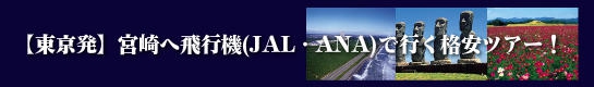 【東京発】宮崎へ飛行機(JAL・ANA)で行く格安ツアーのご案内！