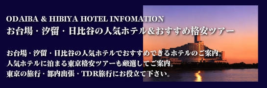 新宿人気ホテル&おすすめ都内格安ツアー