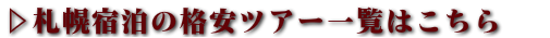 札幌格安ツアー一覧