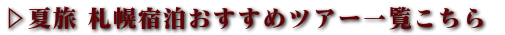 札幌おすすめツアー一覧