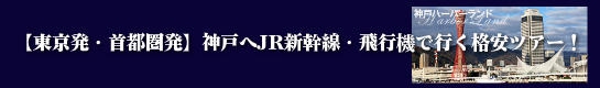 【東京発】神戸市内の人気ホテルに泊まる新幹線・飛行機がセットの京都格安旅行のご案内！