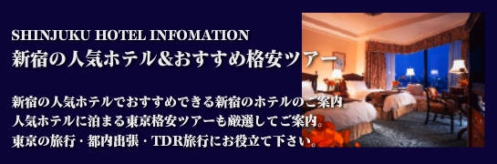 新宿人気ホテル&おすすめ都内格安ツアー