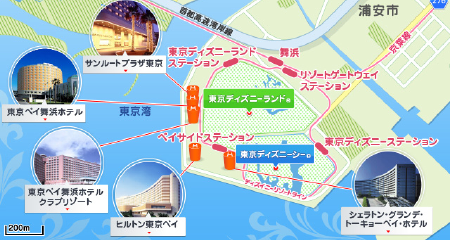 東京ディズニーリゾートMA P